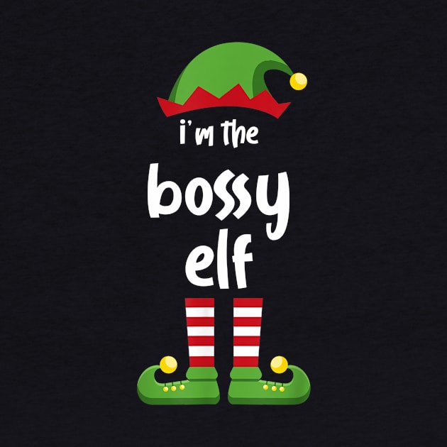 I'm The Bossy Elf Family Matching Christmas Pajama Gifts by SloanCainm9cmi